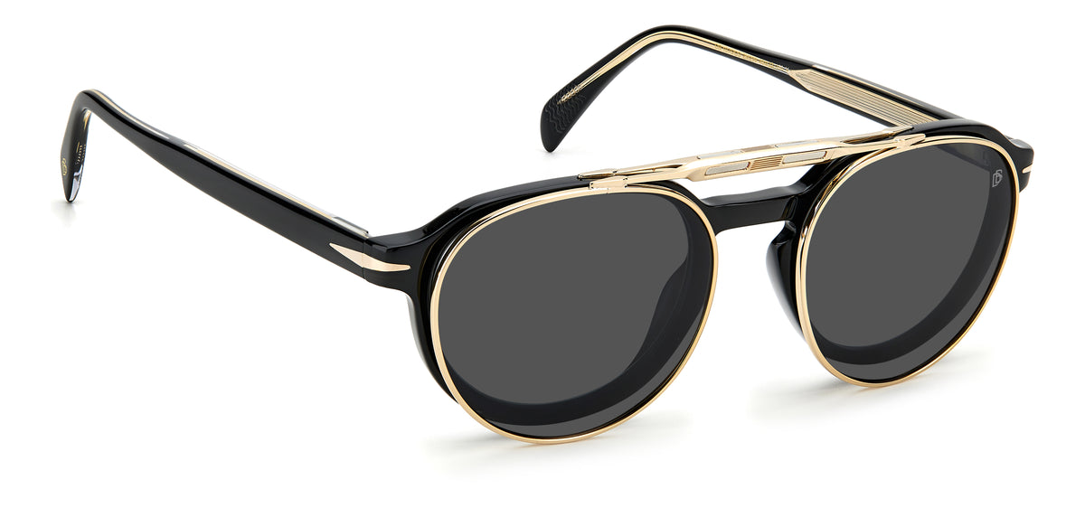 David Beckham DB 1075/CS Black Gold/ Grey Lens Polarised