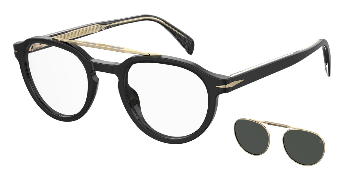 David Beckham DB 1075/CS Black Gold/ Grey Lens Polarised