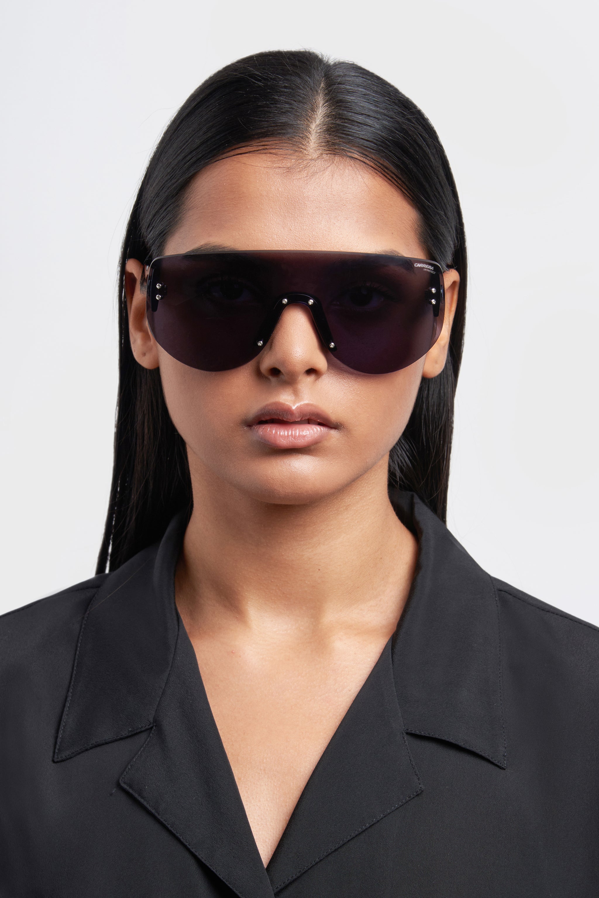 CARRERA FLAGLAB 12 807 2K Sunglasses CARRERA FLAGLAB 12 8072K Sunglasses Black Frame Gray Lenses  main image 2