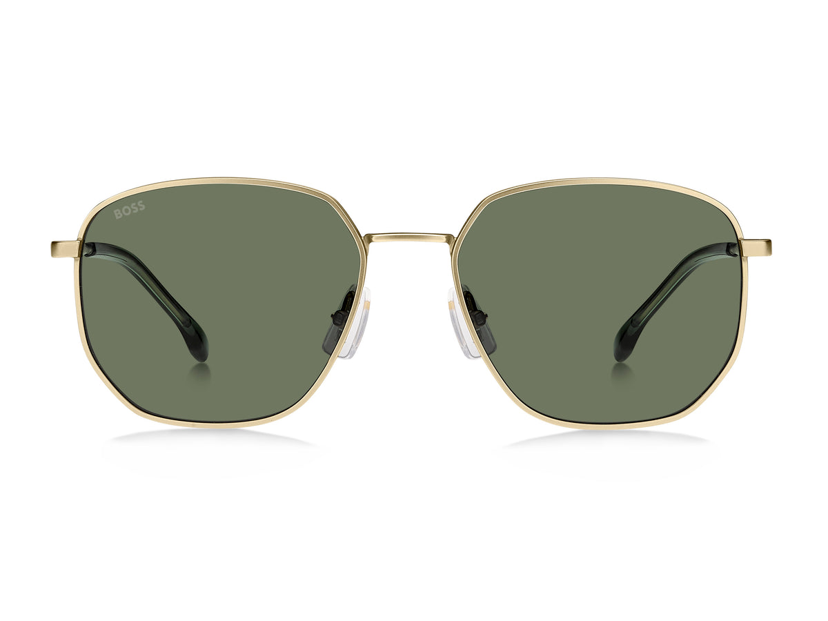 BOSS 1413/S AOZ QT 56 Matte Gold 
Green Lenses