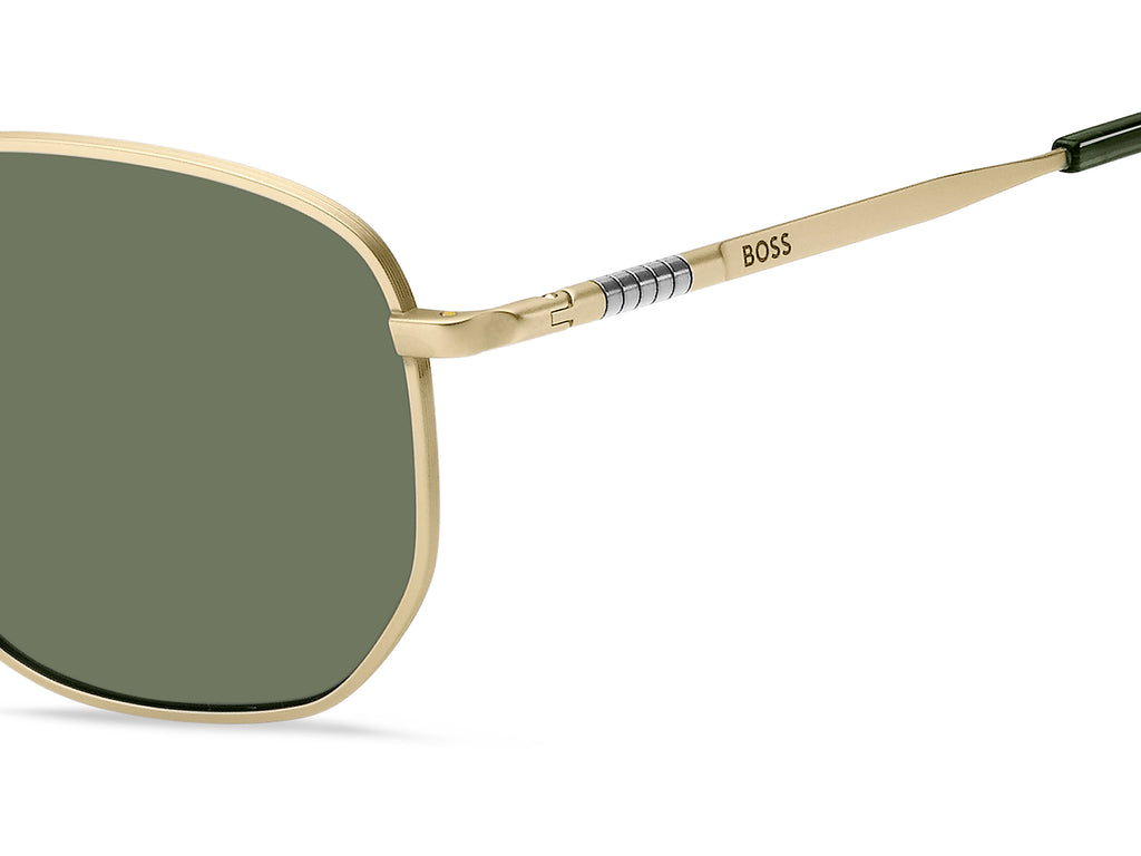 BOSS 1413/S AOZ QT 56 Matte Gold 
Green Lenses