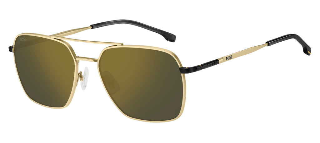 BOSS 1414/S Matte Gold Black/ Grey Bronze Mirror 57 / Plastic / Metal