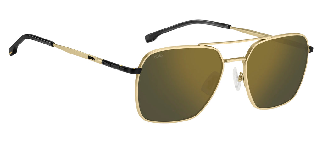 BOSS 1414/S Matte Gold Black/ Grey Bronze Mirror 57 / Plastic / Metal