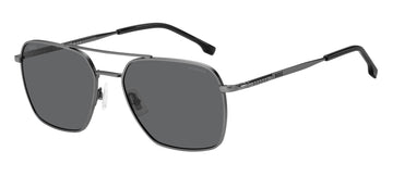 Hugo Boss BOSS 1414/S Matte Dark Ruthenium/ Grey Polarized 57 / Plastic / Metal