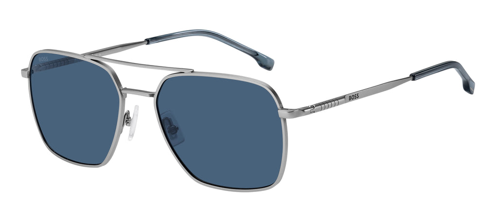 BOSS 1414/S R81 KU 57 Matte Ruthenium 
Blue Avio Lenses