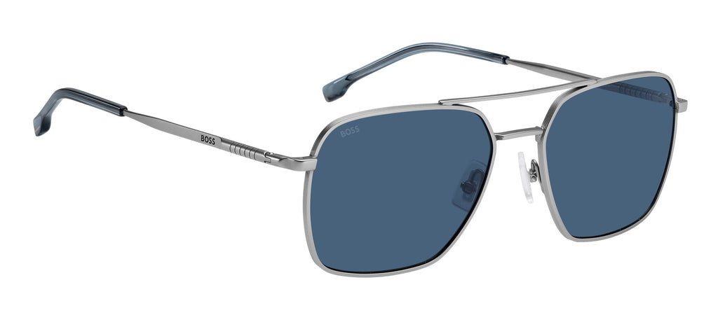 BOSS 1414/S R81 KU 57 Matte Ruthenium 
Blue Avio Lenses