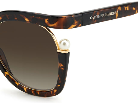 Carolina Herrera CH 0003/S Havana/ Brown Shaded Lens