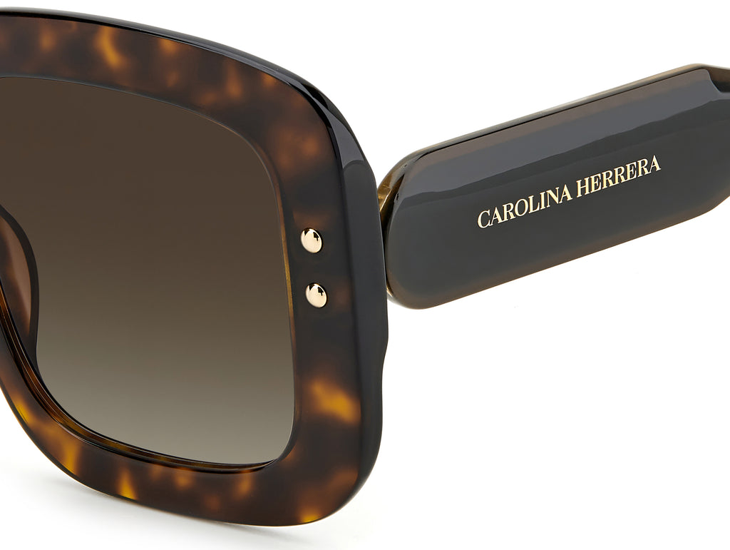 Carolina Herrera CH 0010/S Havana/ Brown Shaded Lens 52 / Plastic / Acetate