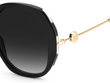 Carolina Herrera CH 0019/S Black/ Dark Grey Shaded Lens