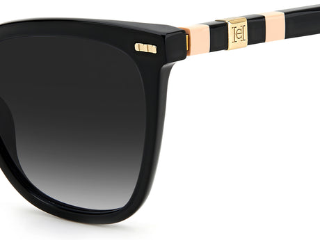 Carolina Herrera CH 0044/S Black Pink/ Dark Grey Shaded Lens 55 / Plastic / Acetate