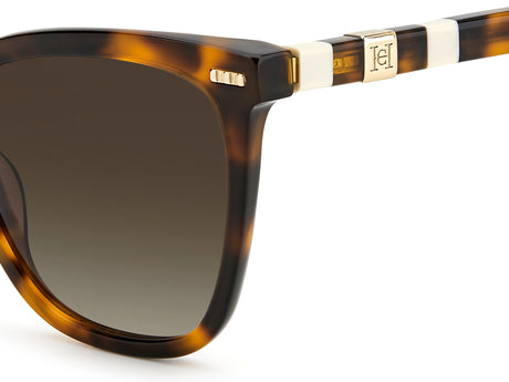 Carolina Herrera CH 0044/S Havana Ivory/ Brown Shaded Lens 55 / Plastic / Acetate