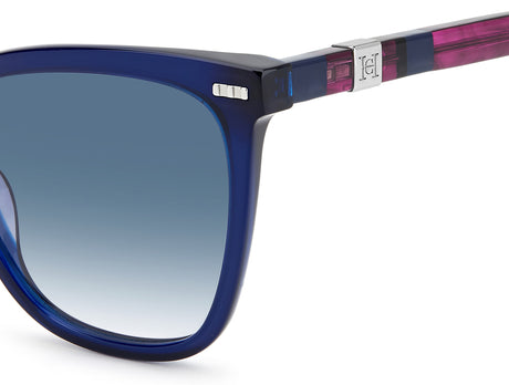 Carolina Herrera CH 0044/S Blue Violet/ Dk Blue Shaded Lens 55 / Plastic / Acetate