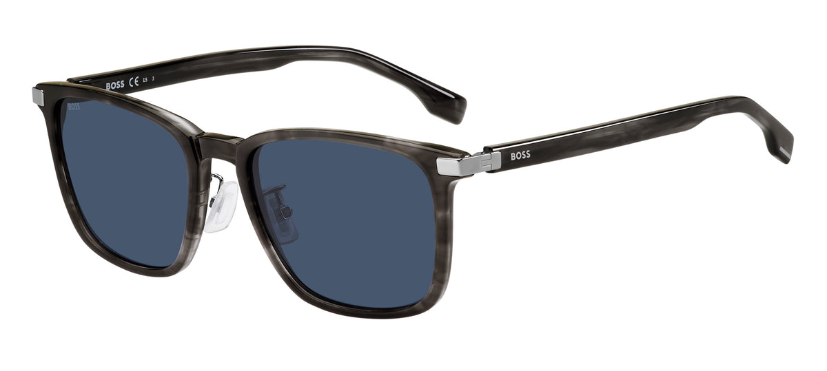 BOSS 1406/F/SK 2W8 KU 57 Grey Horn 
Blue Avio Lenses