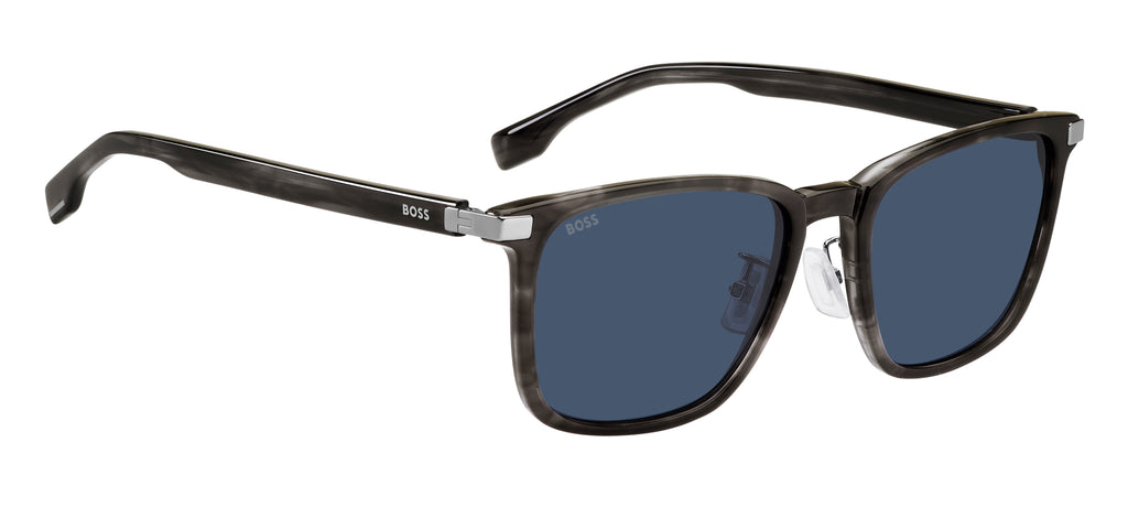 BOSS 1406/F/SK 2W8 KU 57 Grey Horn 
Blue Avio Lenses