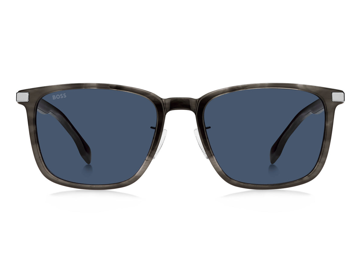 BOSS 1406/F/SK 2W8 KU 57 Grey Horn 
Blue Avio Lenses