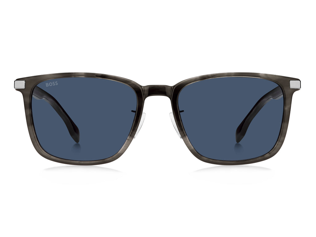 BOSS 1406/F/SK 2W8 KU 57 Grey Horn 
Blue Avio Lenses