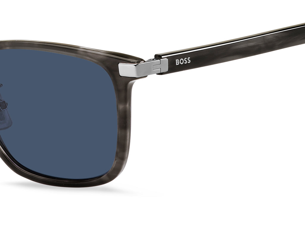 BOSS 1406/F/SK 2W8 KU 57 Grey Horn 
Blue Avio Lenses
