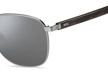 BOSS 1407/F/SK 6LB T4 58 Ruthenium 
Silver Mirror Lenses