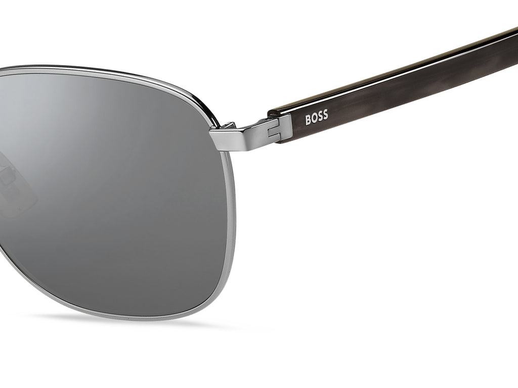 BOSS 1407/F/SK 6LB T4 58 Ruthenium 
Silver Mirror Lenses