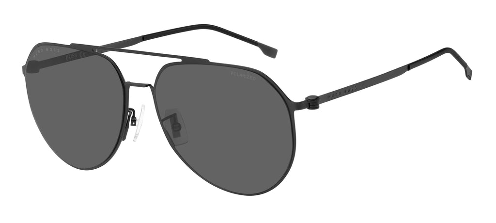 BOSS 1404/F/SK Matte Black Blue/ Grey Polarized
