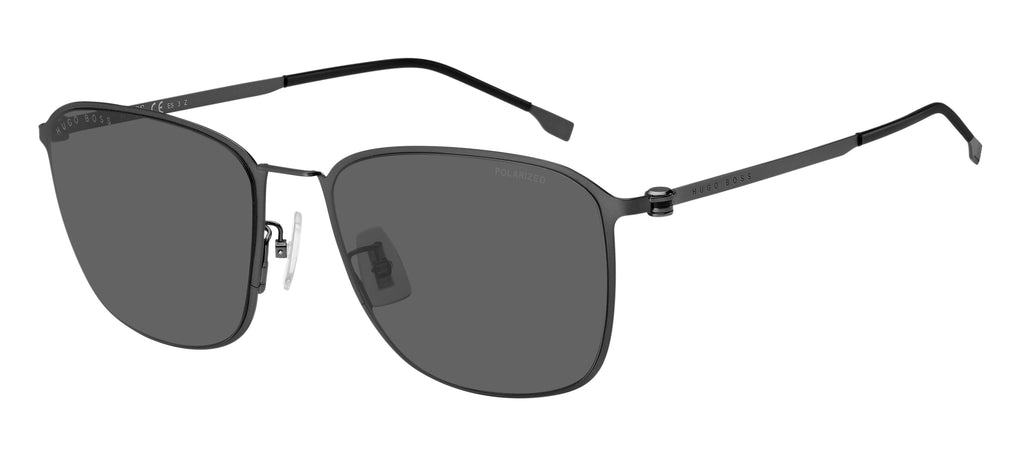 BOSS 1405/F/SK R80 M9 59 Matte Dark Ruthenium 
Grey Polarised Lenses