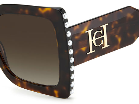 Carolina Herrera CH 0001/S Havana/ Brown Shaded Lens