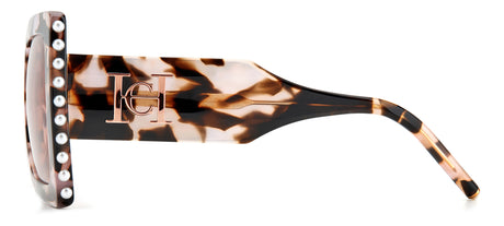 Carolina Herrera CH 0001/S Havana Pink/ Burgundy Lens