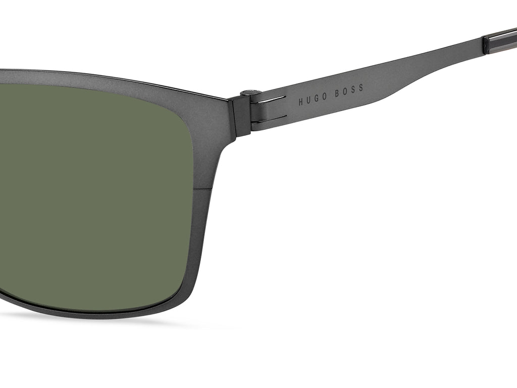 BOSS 1410/F/S R80 QT 60 Matte Dark Ruthenium 
Green Lenses