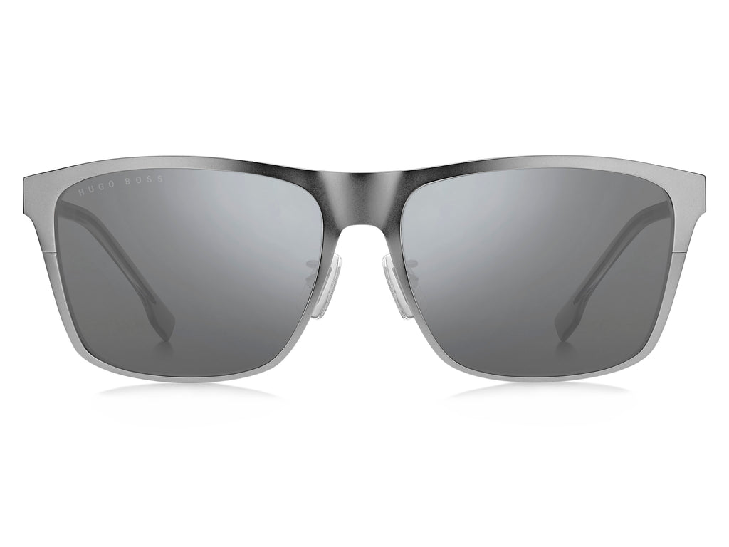 BOSS 1410/F/S R81 T4 60 Matte Ruthenium 
Silver Mirror Lenses