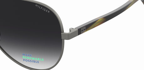Tommy Hilfiger TH 1921/RE/S Matte Dark Ruthenium Horn/ Dark Grey Shaded