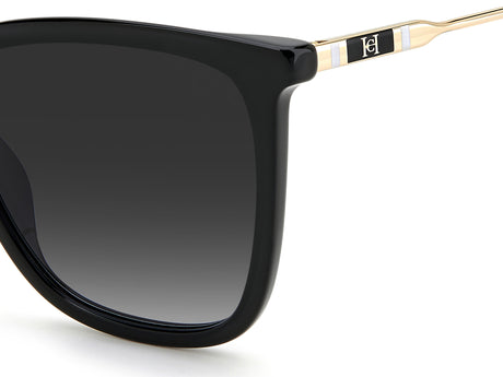 Carolina Herrera CH 0068/S Black/ Dark Grey Shaded Lens
