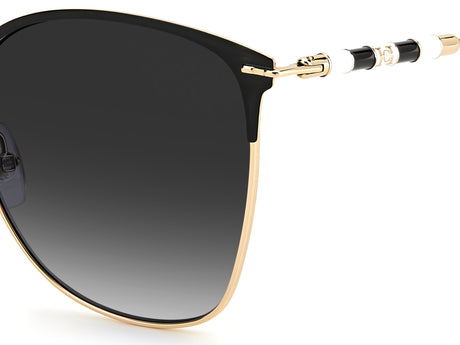 Carolina Herrera CH 0036/S Gold Black_/ Dark Grey Shaded Lens 56 / Plastic / Metal