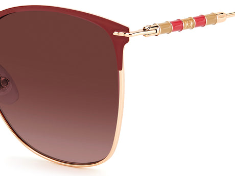 Carolina Herrera CH 0036/S Burgundy Copper Gold/ Pink Doubleshade Lens 56 / Plastic / Metal