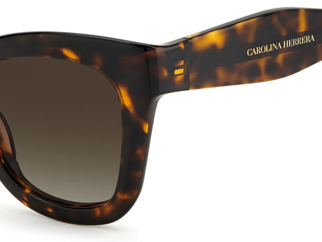 Carolina Herrera CH 0015/S Havana/ Brown Shaded Lens 50 / Plastic / Acetate