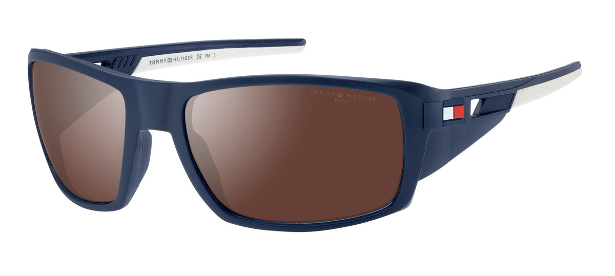 Tommy Hilfiger TH 1911/S Matte Blue/ Silver Mirror Hightcontrat Lens