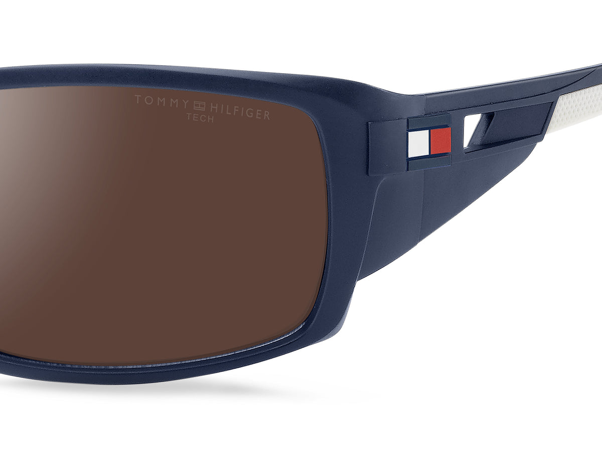 Tommy Hilfiger TH 1911/S Matte Blue/ Silver Mirror Hightcontrat Lens
