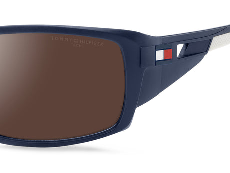 Tommy Hilfiger TH 1911/S Matte Blue/ Silver Mirror Hightcontrat Lens