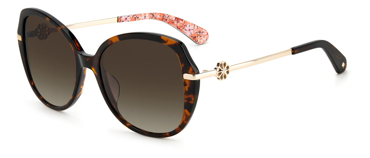 Kate Spade Taliyah/G/S 205136 Havana/ Brown Shaded 57 / Plastic / Acetate
