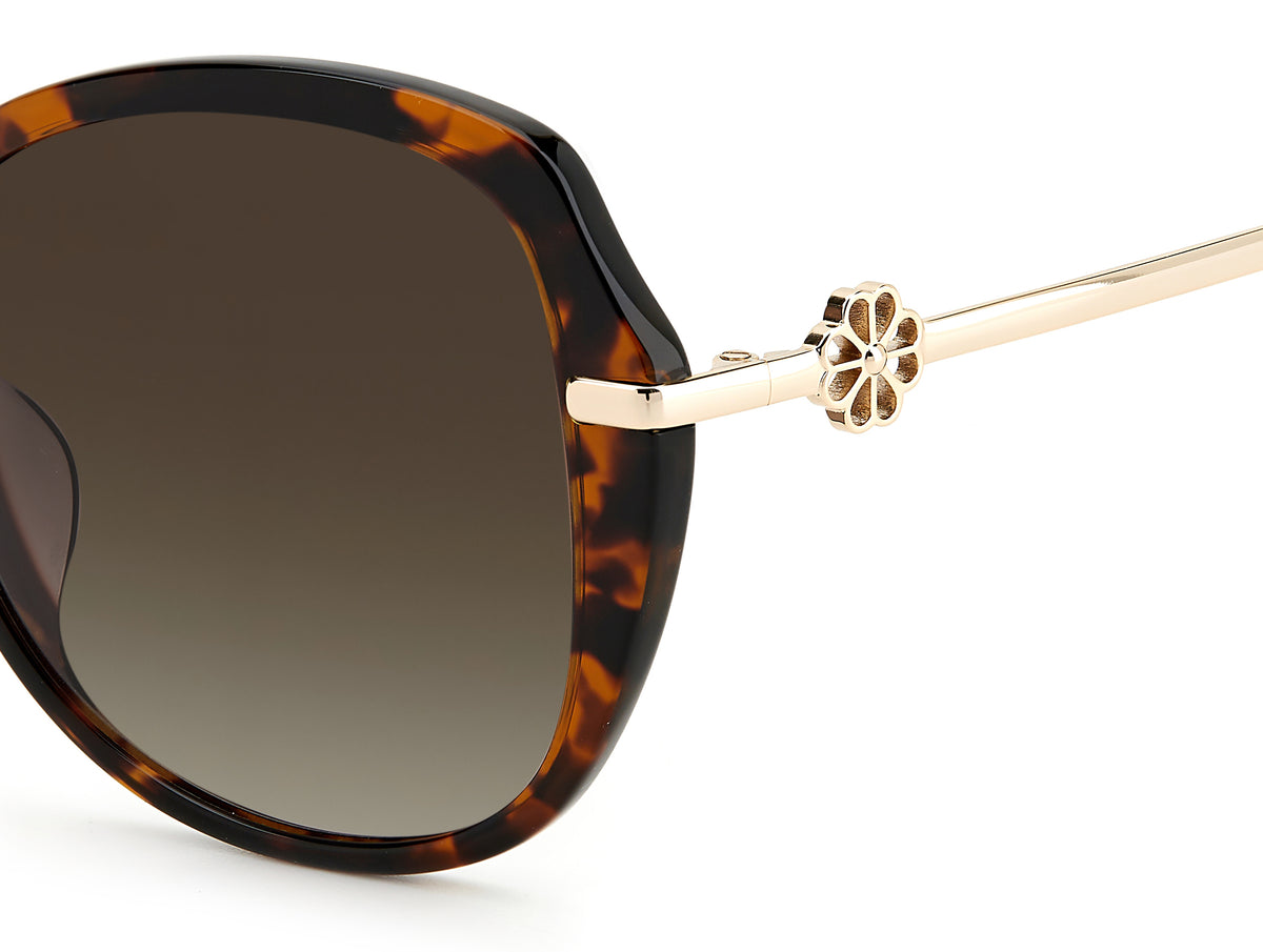Kate Spade Taliyah/G/S 205136 Havana/ Brown Shaded 57 / Plastic / Acetate