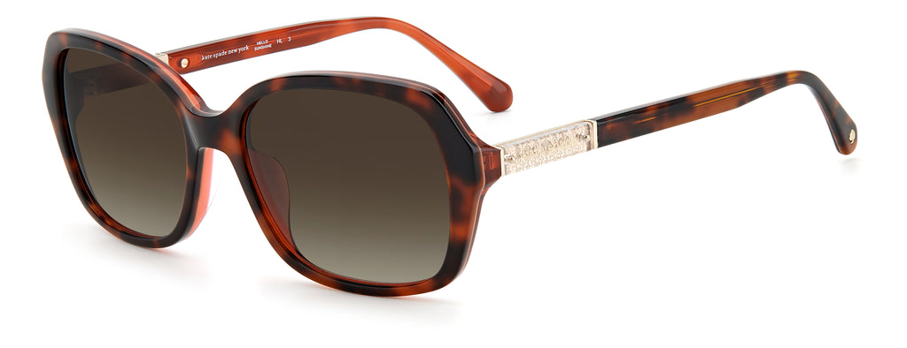 Kate Spade Yvette/S 205137 Havana Pink/ Brown Shaded 54 / Plastic / Acetate