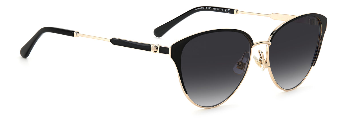 Kate Spade Ianna/G/S 205134 Gold Black_/ Dark Grey Shaded