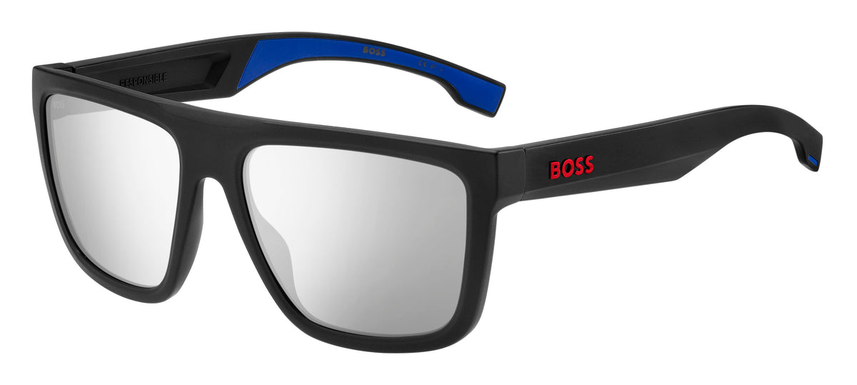 BOSS 1451/S Matte Black Blue/ Extra White Multilayer