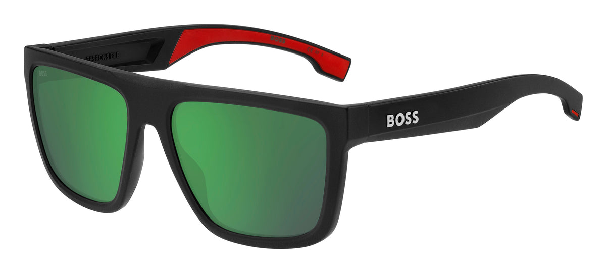 BOSS 1451/S Matte Black Red/ Green Multilayer