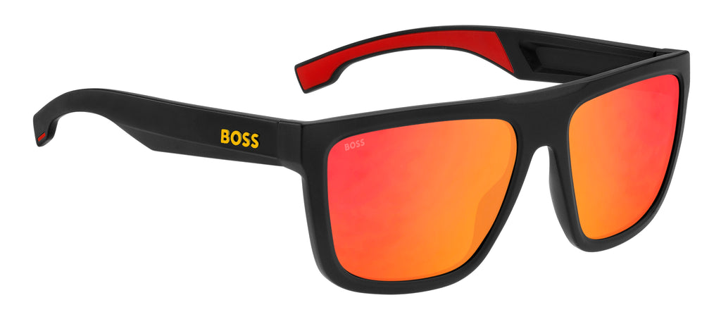 BOSS 1451/S Matte Black Yellow/ Red Multilayer