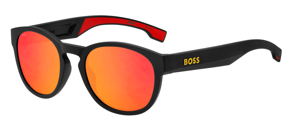 BOSS 1452/S Matte Black Yellow/ Red Multilayer