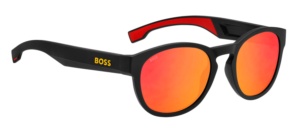 BOSS 1452/S Matte Black Yellow/ Red Multilayer