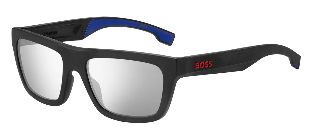 BOSS 1450/S Matte Black Blue/ Extra White Multilayer