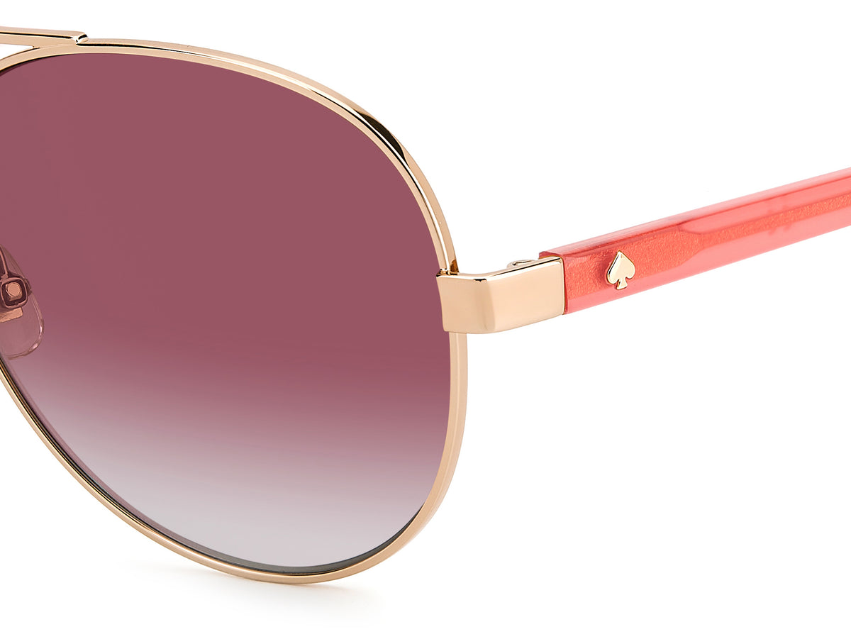 Kate Spade Averie/S 205496 Rose Gold/ Burgundy Shaded Polarized