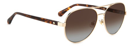Kate Spade Averie/S 205496 Gold Havana/ Brown Shaded Polarized