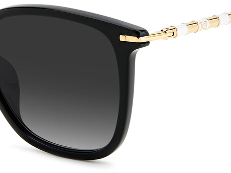 Carolina Herrera HER 0100/G/S Black/ Dark Grey Shaded Lens